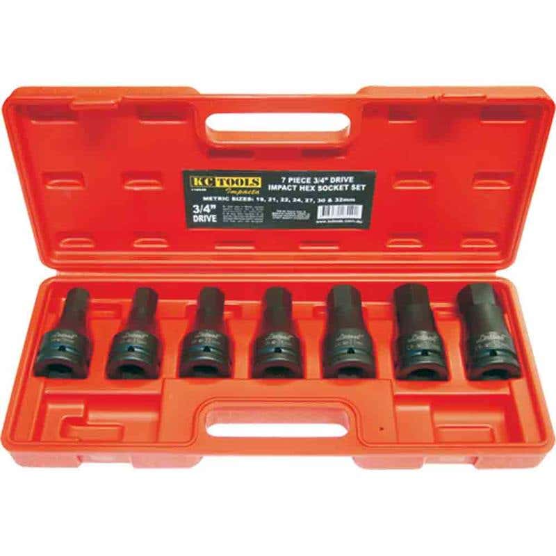 Socket Set Impact In-hex 3/4'' Dr 19-32mm 7 Piece 90190046 116540