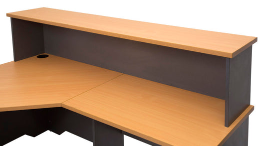Rapid Worker Reception Hob 1500X350X400H Beech/Ironstone_9019693_CHOB15N B/I