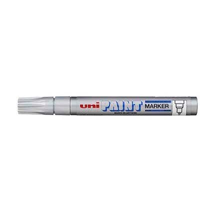 Uniball Px20 Paint Marker Medium Bullet Point 2.8mm Box 12 Silver 9021195 PX20S