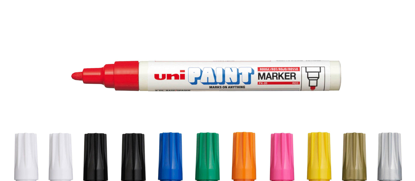 PX20 Bullet Tip Paint Marker 2.8mm Assorted 12 Pk 9022756 PX2012A