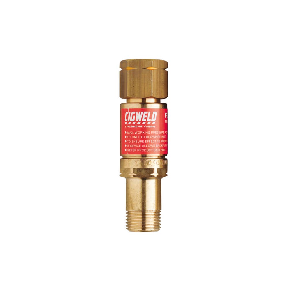 Arrestor Flashback Fuel Blowpipe F6 Left Hand 5/8''-18 Cigweld 90230009 308778