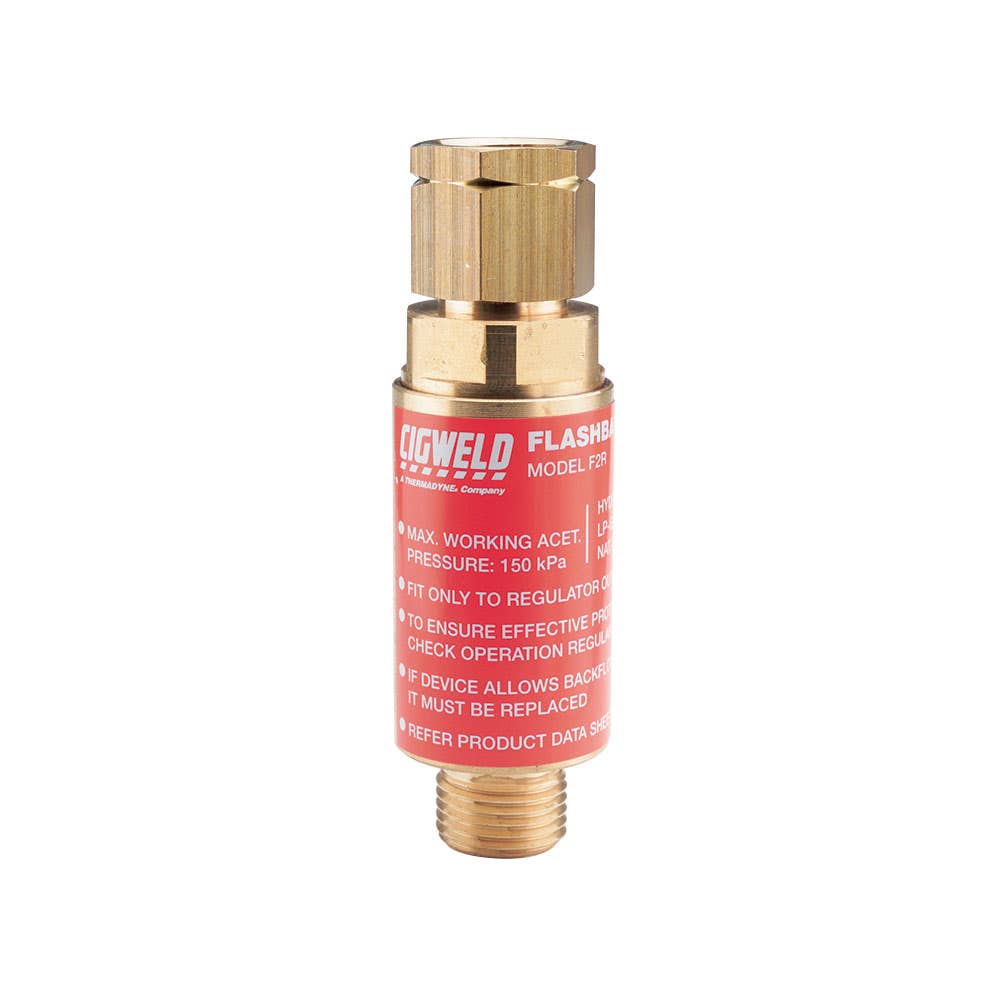 Arrestor Flashback Fuel Regulator F2R right Hand 5/8''-18 Cigweld 90230011 308735