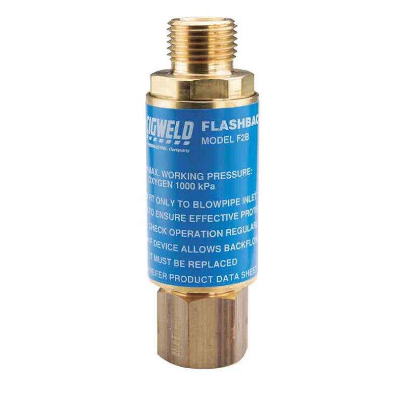 Arrestor Flashback Oxygen Blowpipe F2B Right Hand 5/8''-18 Cigweld 90230200 308854