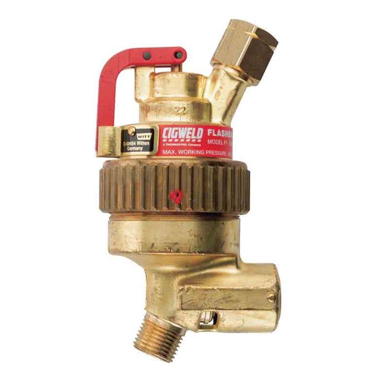 Arrestor FlashBack Fuel Regulator Mounted F1 Left Hand Cigweld 90230434 308800M