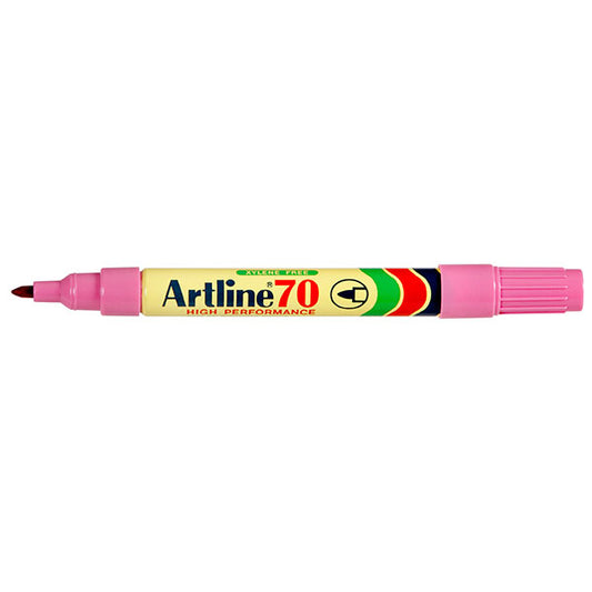 Artline 70 Permanent Marker Bullet Point 1.5mm Box 12 Pink_9023173_107009