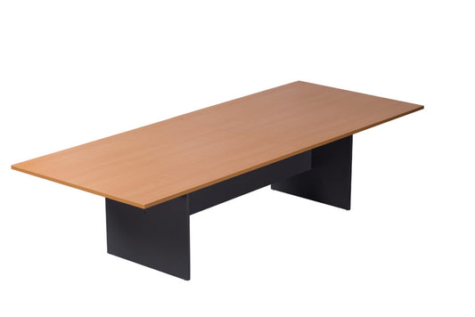 Rapid Boardroom Table 3200X1200X730Mm 2 Piece Top Beech/Ironstone_9023406_CBT3212 B/I