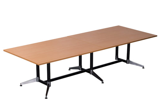 Rapid Typhoon Boardroom Table 3200x1200x730mm Top 25mm Beech_9023442_TTR3212 B
