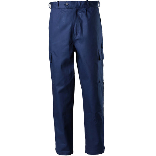 Tru Workwear Heavyweight Cotton Drill Cargo Trousers Stout Navy 107S_9023469_DT1142 _NAV_107S
