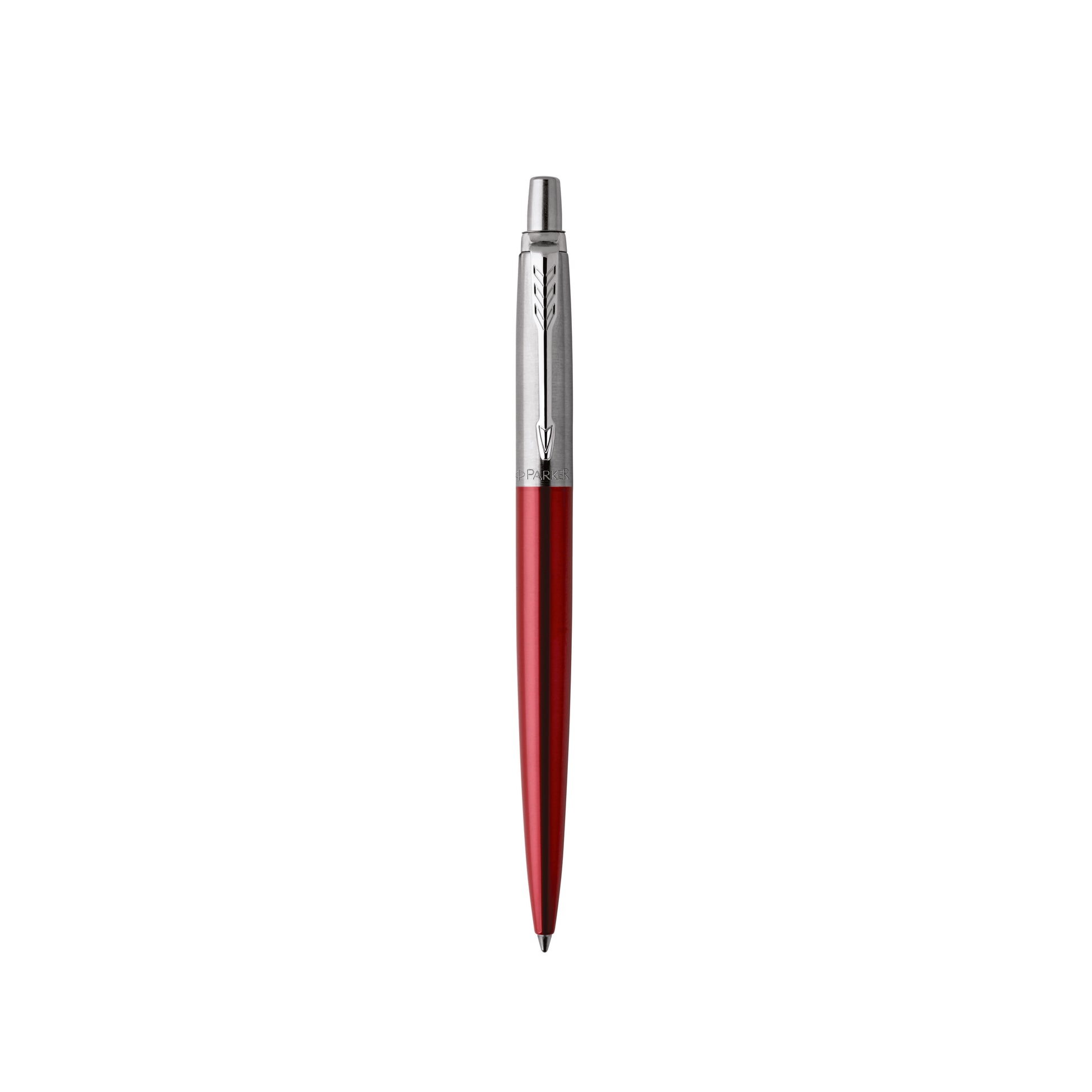 Parker Jotter Ballpoint Blue Ink  Pen Chrome Trim Kensington Red_9023606_45671
