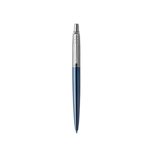 Parker Jotter Ballpoint Blue Ink  Pen Chrome Trim Waterloo Blue_9023609_14982