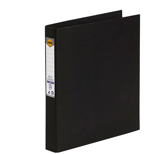 Marbig Binder PE A4 2D Ring 25mm Black_9023669_5022102