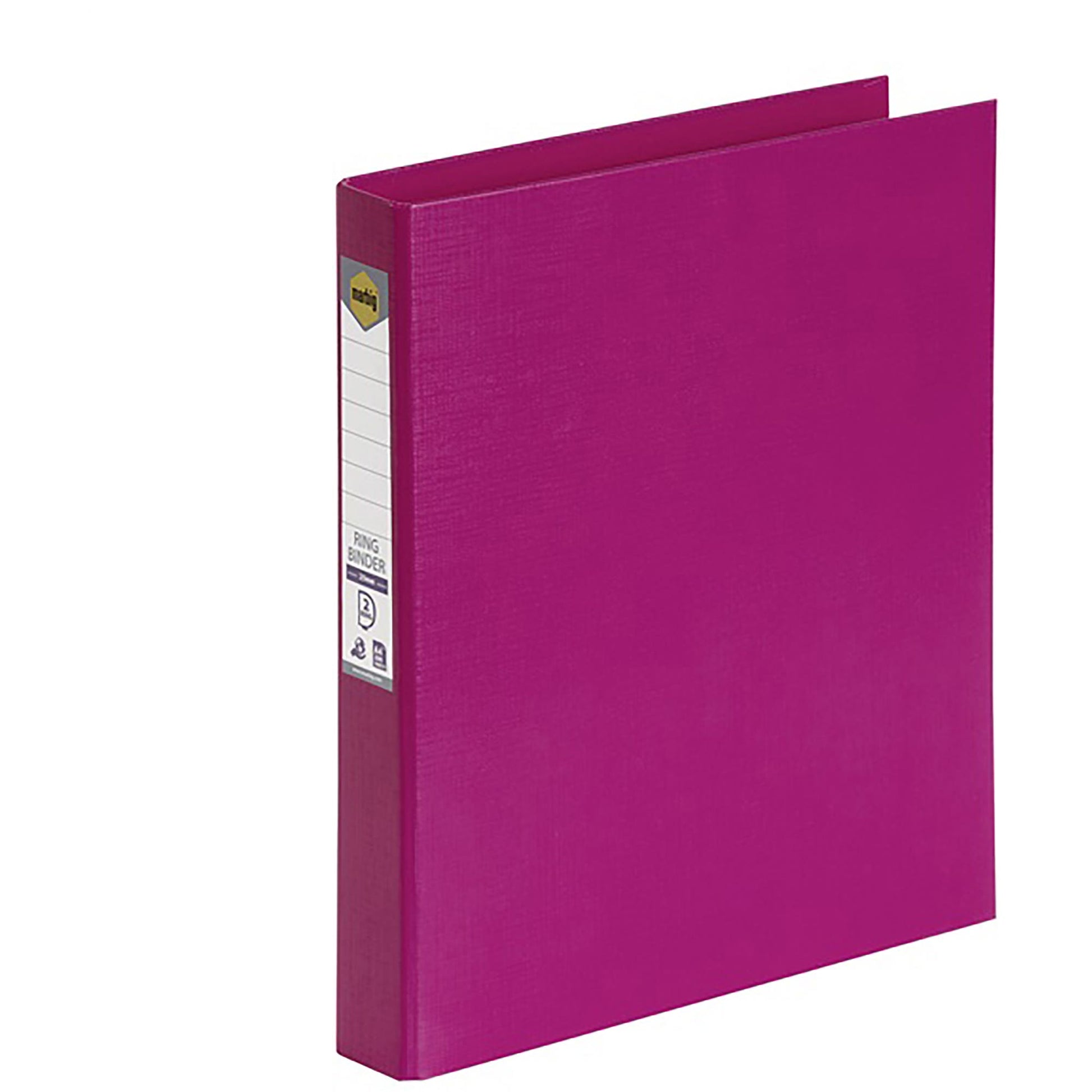 Marbig Binder Bright Ring PE A4 2D Ring 25mm Pink 9023671 45217