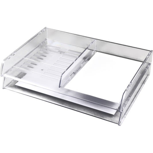 Italplast Document Tray A3 With Divider I90 Clear_9023713_24738