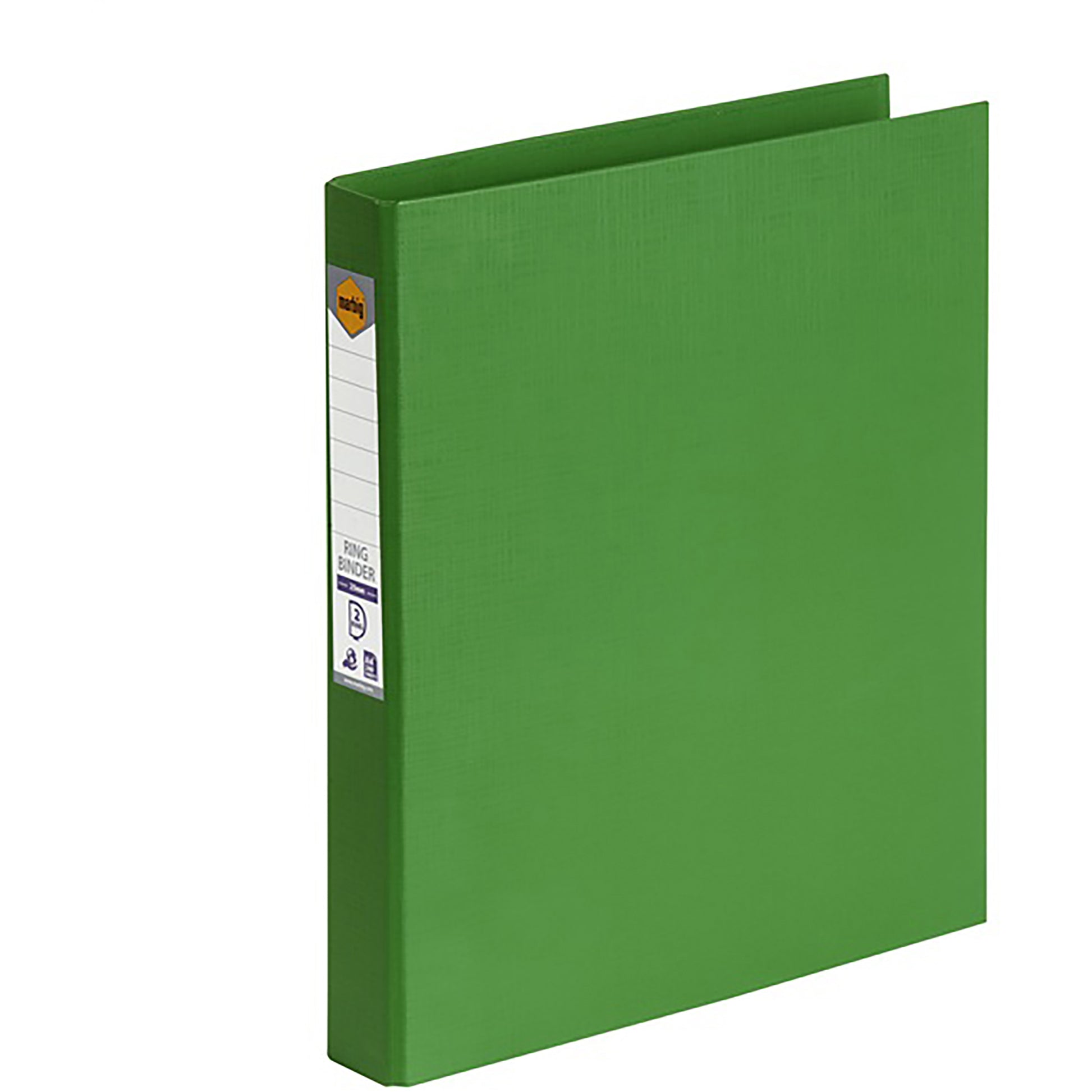 Marbig Binder PE A4 2D Ring 25mm Green_9023859_45212