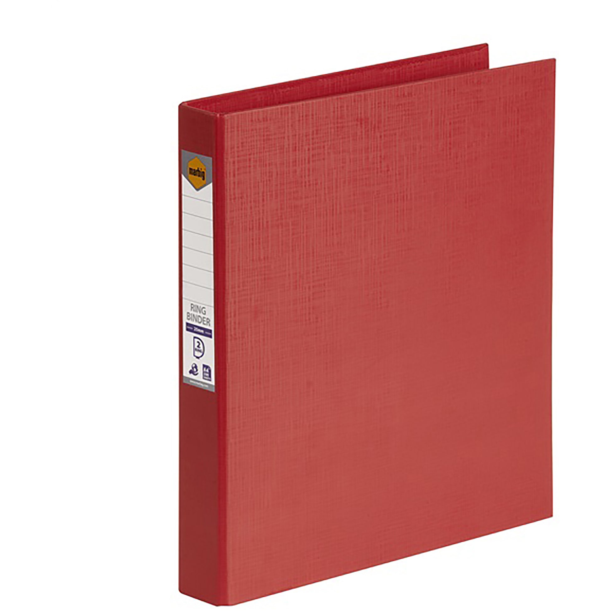 Marbig Binder PE A4 2D Ring 25mm Red_9023860_5022103
