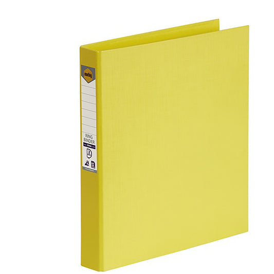 Marbig Binder Pe A4 2D Ring 25mm Yellow_9023863_5022130