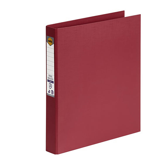 Marbig Binder PE A4 2D Ring 25mm Deep Red_9023864_5022116
