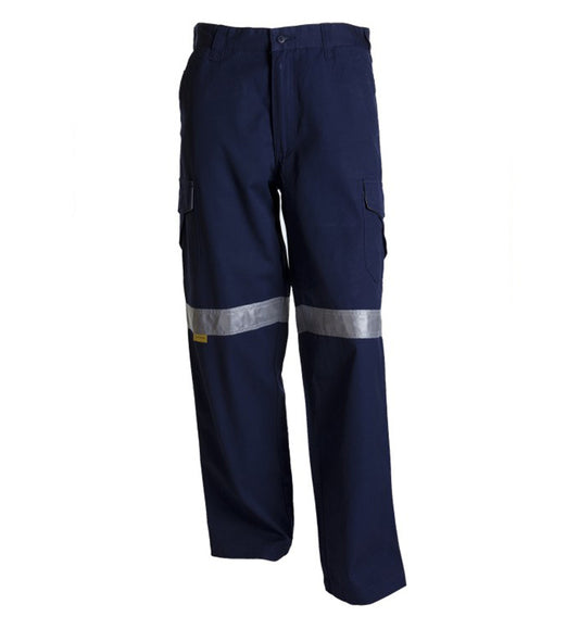 Tru Workwear Trousers Lightweight Cotton Cargo Pockets Navy Regular 117R_9024044_DT1150-NAVY-117R