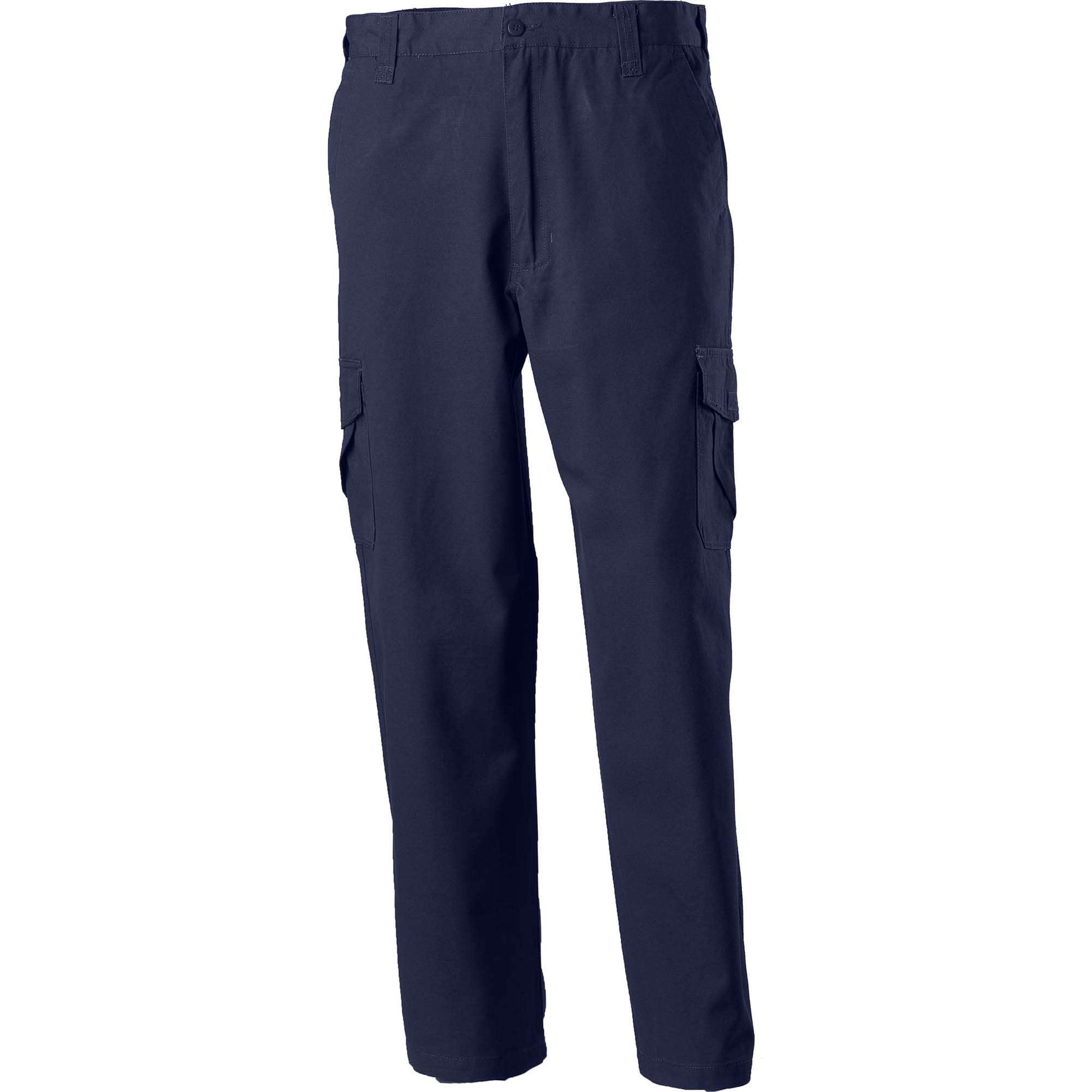 Tru Workwear Midweight Cotton Canvas Cargo Trousers Stout Navy 97S_9024046_DT1150-NAVY-97S