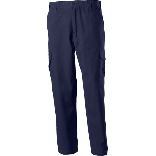 Tru Workwear Midweight Cotton Canvas Cargo Trousers Stout Navy 127S_9024052_DT1150-NAVY-127S