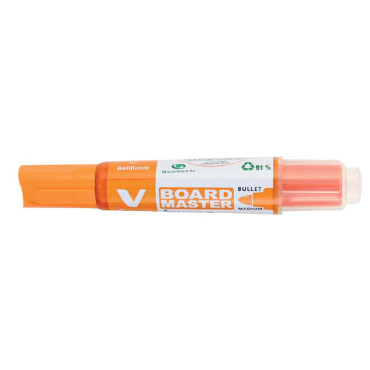 Pilot V Master Begreen Whiteboard Marker Bullet Wbma-Vbm Bg Bx10 Orange_9024837_26920