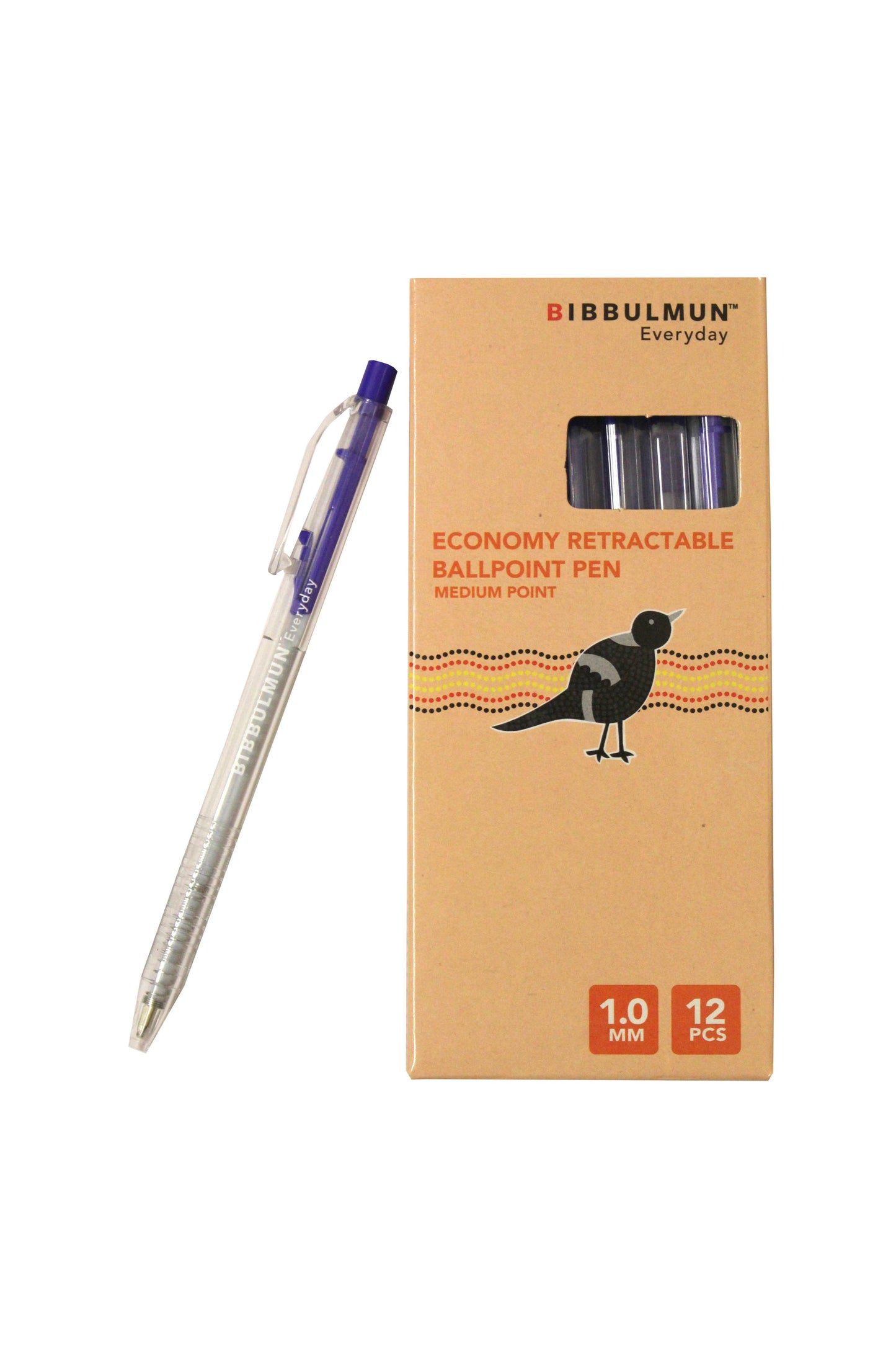 Retractable Ballpoint Pen Medium Point 1mm Blue 12 Pk 9025615 NPL-9025615-EA