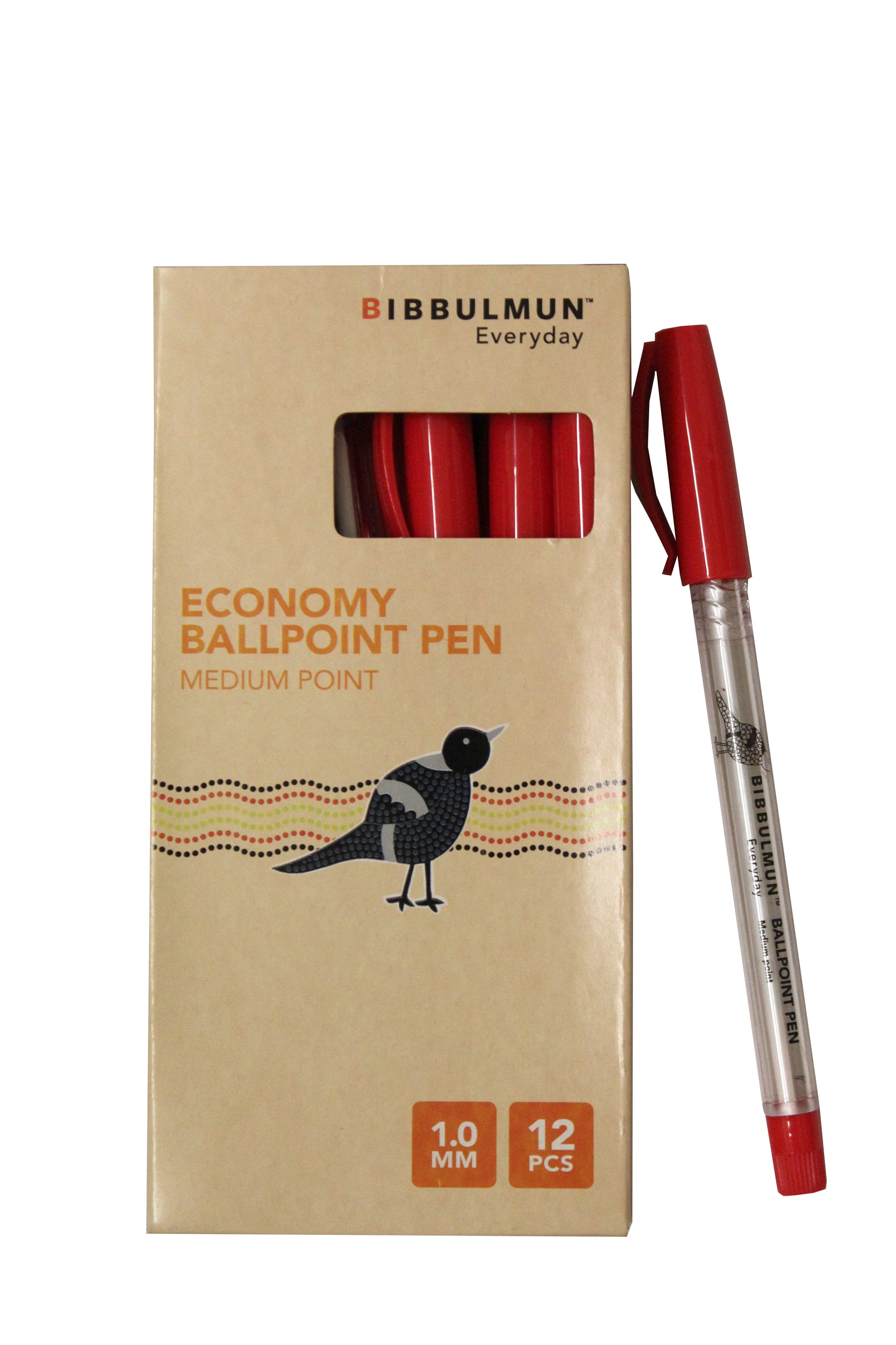 Ballpoint Pen Medium Point Economy 1mm Red 12 Pk 9025703 9025703