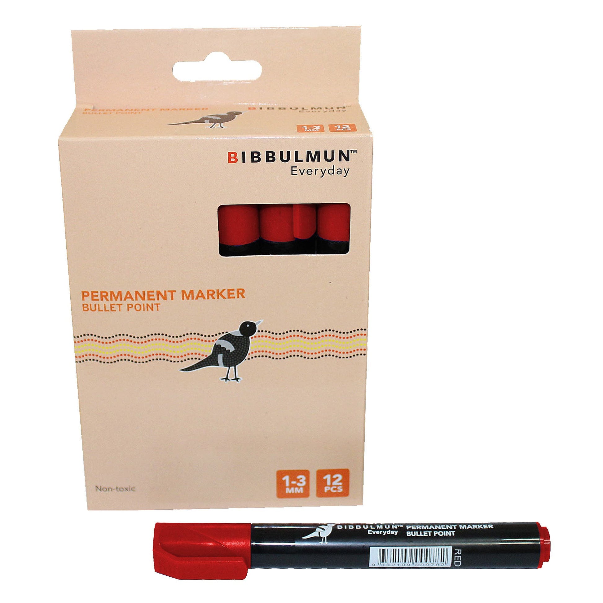 Permanent Marker 270 B Bullet Tip Red 12 Pk 9027493