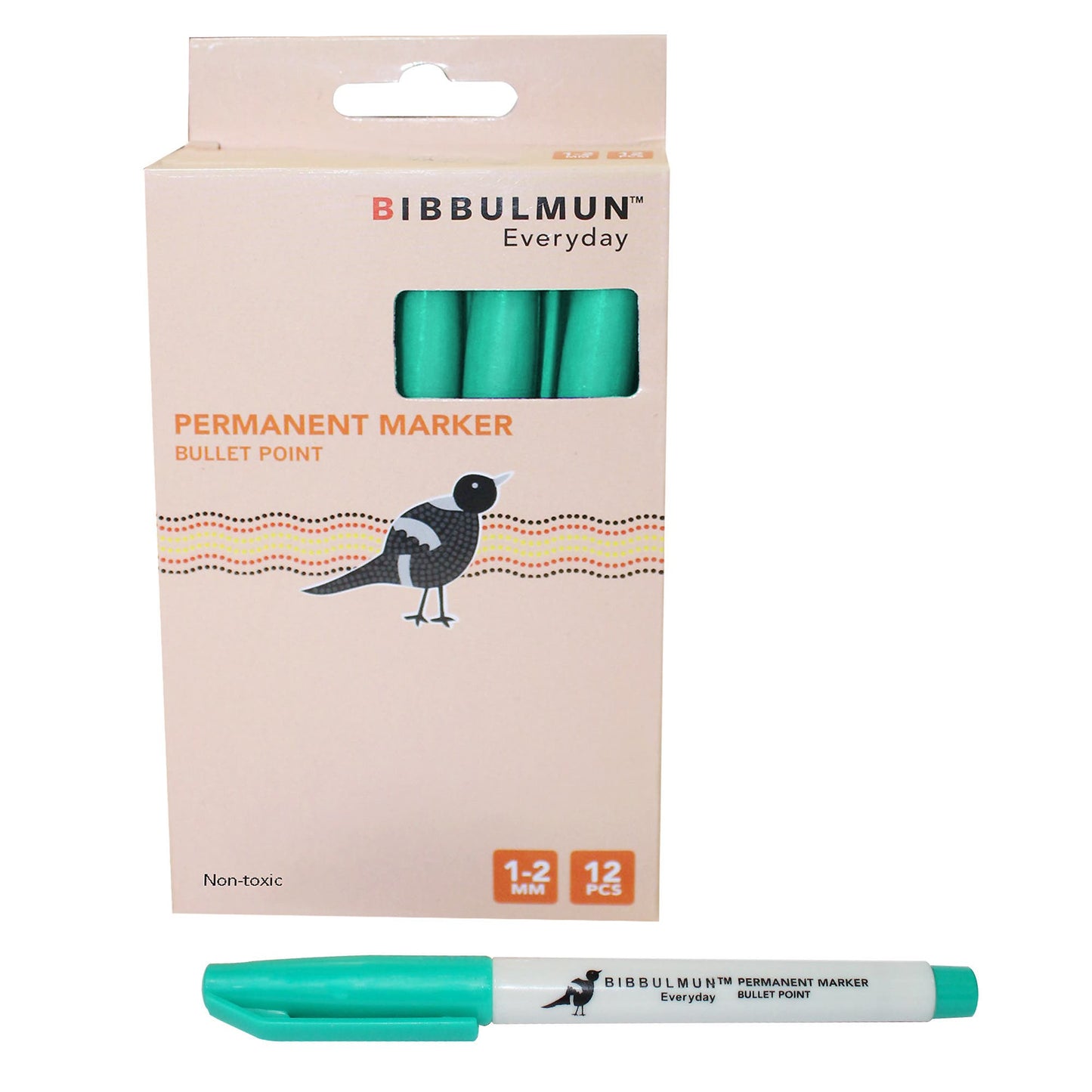 Permanent Marker 100 B Bullet Tip Green 12 Pk 9027497 NPL-9027497