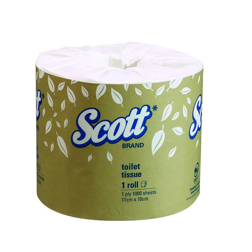 Toilet Paper Roll 1 Ply Unbleached 1,000 Sheets 48 Pk 90280271 4760