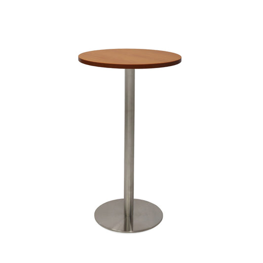 Rapid Dry Bar Table 600Mm Round Top 1075H Chrome Base Cherry Top_9028901_CDBT6 C/SS
