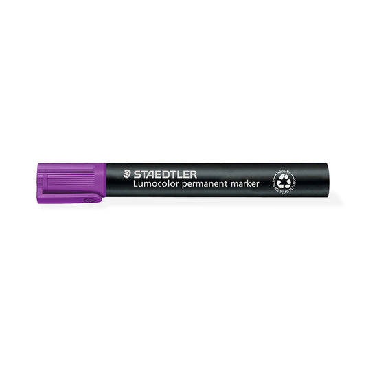 Staedtler Lumocolor Permanent Marker 350-6 Chisel Point 5mm Purple Pack 10_9028934_350-6