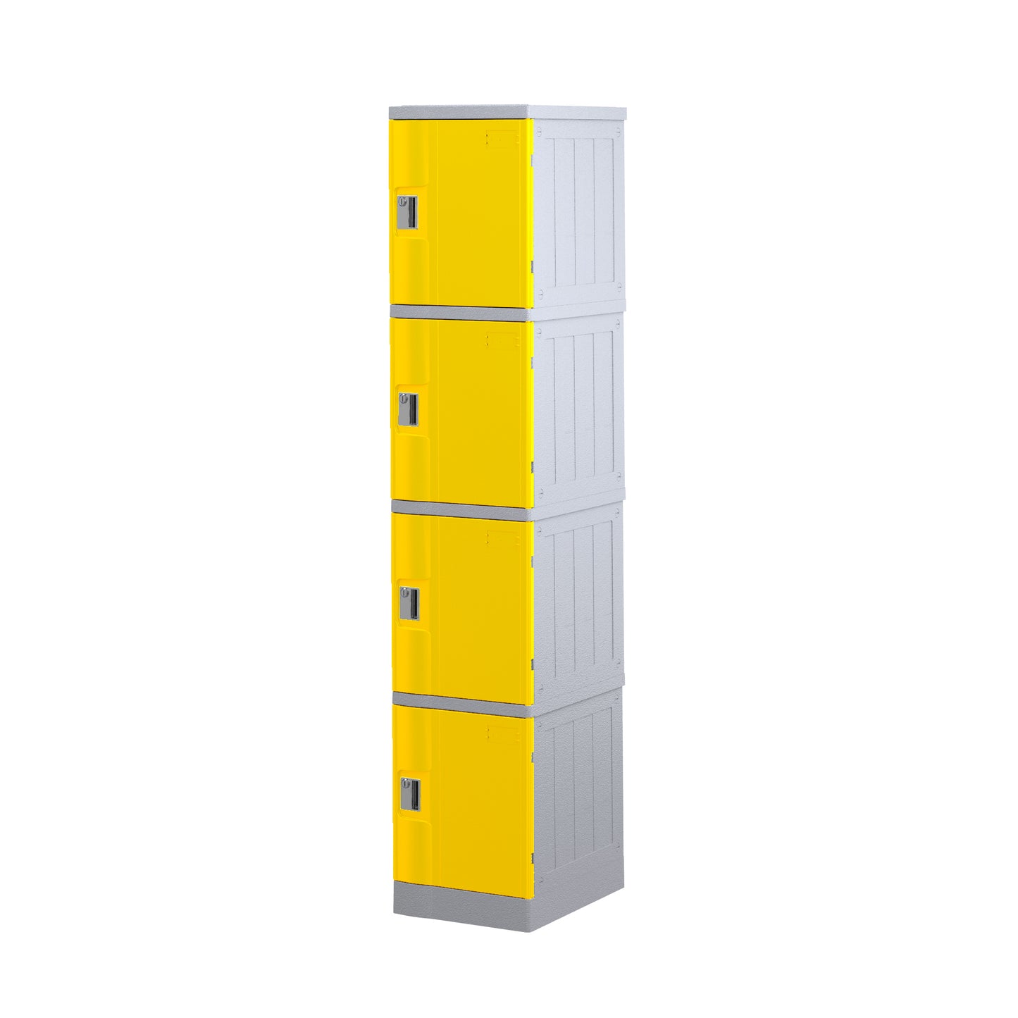 Locker 4 Door Abs Plastic 1940hx380wx500d Yellow_9029225_ABSPL4/1940