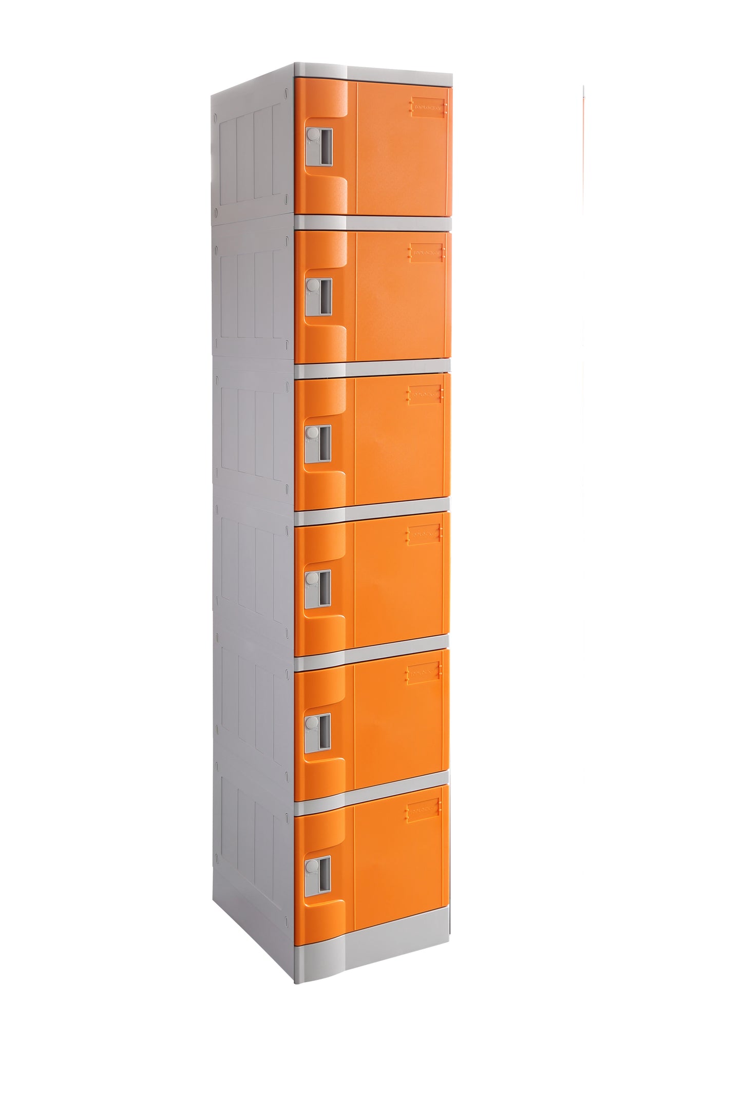 Locker 6 Door Abs Plastic 1940Hx380Wx500D Orange_9029241_ABSPL6/1940-ORA