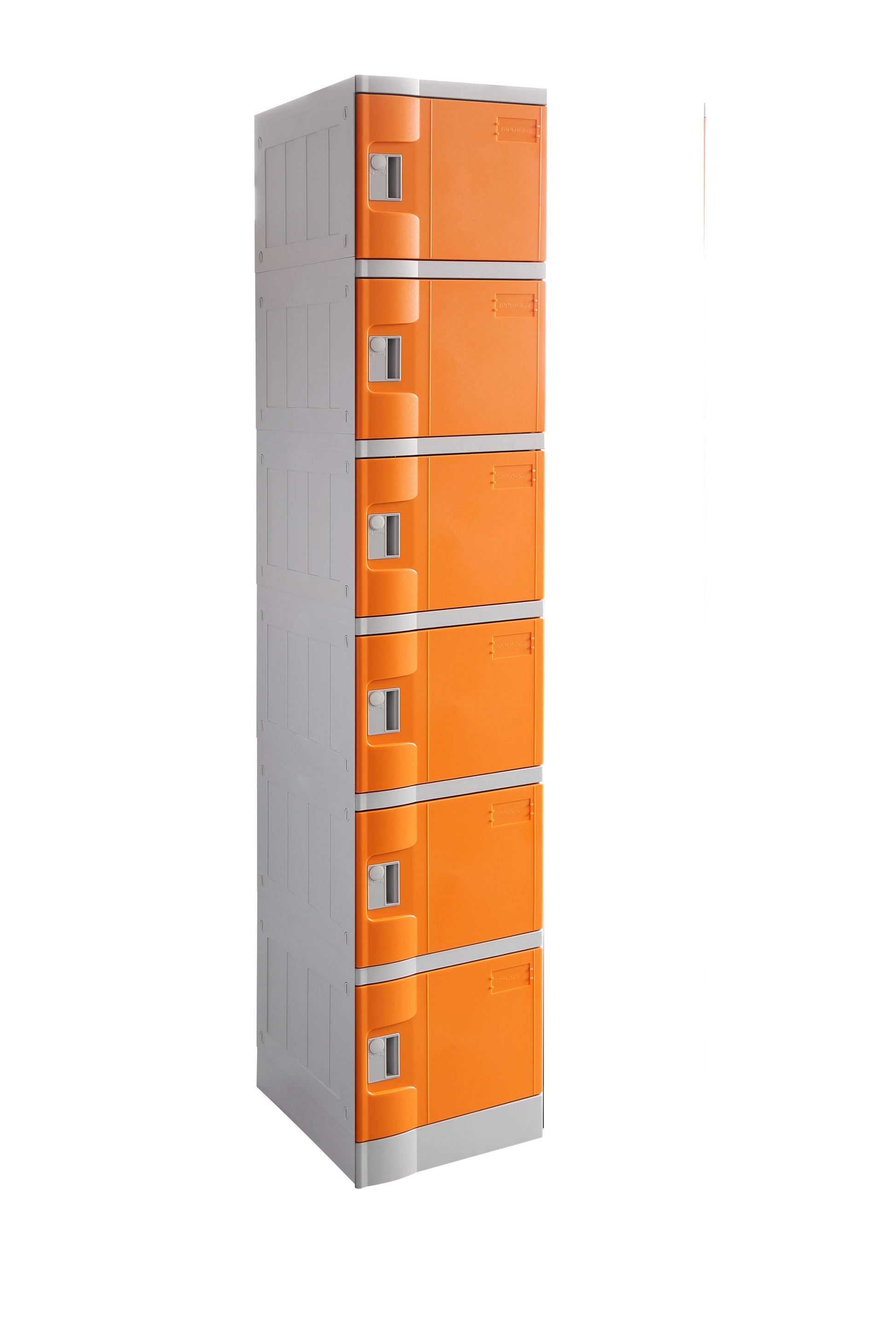 Locker 6 Door Abs Plastic 1940Hx380Wx500D Orange_9029241_ABSPL6/1940-ORA