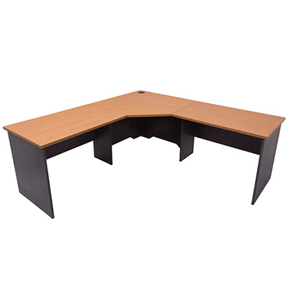 Rapid Workstation 2100X2100X600 Cherry/Ironstone_9029392_RWCWS2121 C/I_NLA