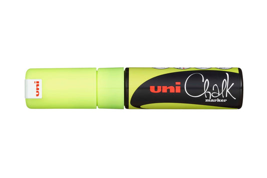 Uniball Liquid Chalk Marker Chisel Point 8mm Fluoro Yellow_9029637_PWE8KFLY