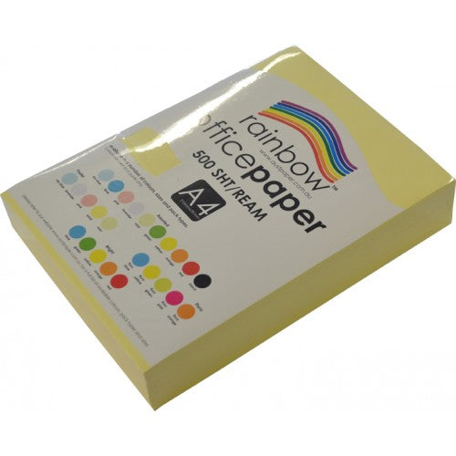 Rainbow Paper A4 80gsm Bright Colours Gold Ream_9031007_47668