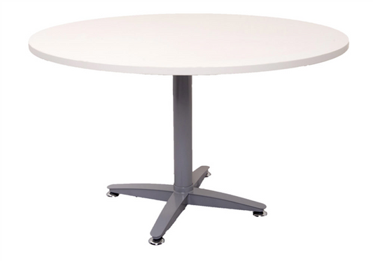 Rapid Meeting Table Round Top 1200 Dia 4 Star Base White_9031062_RSRT12 NW