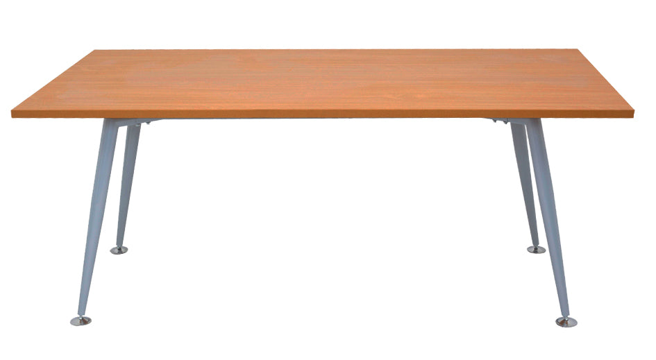 Rapid Span Meeting Table 1800X750 Silver Frame With Chrome Foot Cherry Top_9031063_RST1875 C