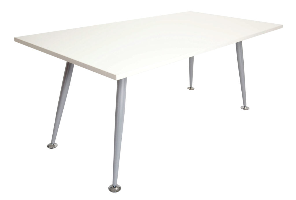 Rapid Span Meeting Table 1800X750 Silver Frame With Chrome Foot White Top_9031065_RST1875 NW