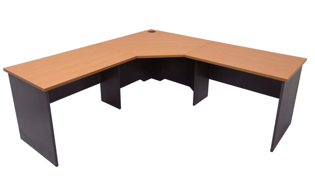 Rapid Workstation Corner 1200X1800X600 Open Rwcws1218 Cherry/Ironstone_9031070_RWCWS1218 C/I