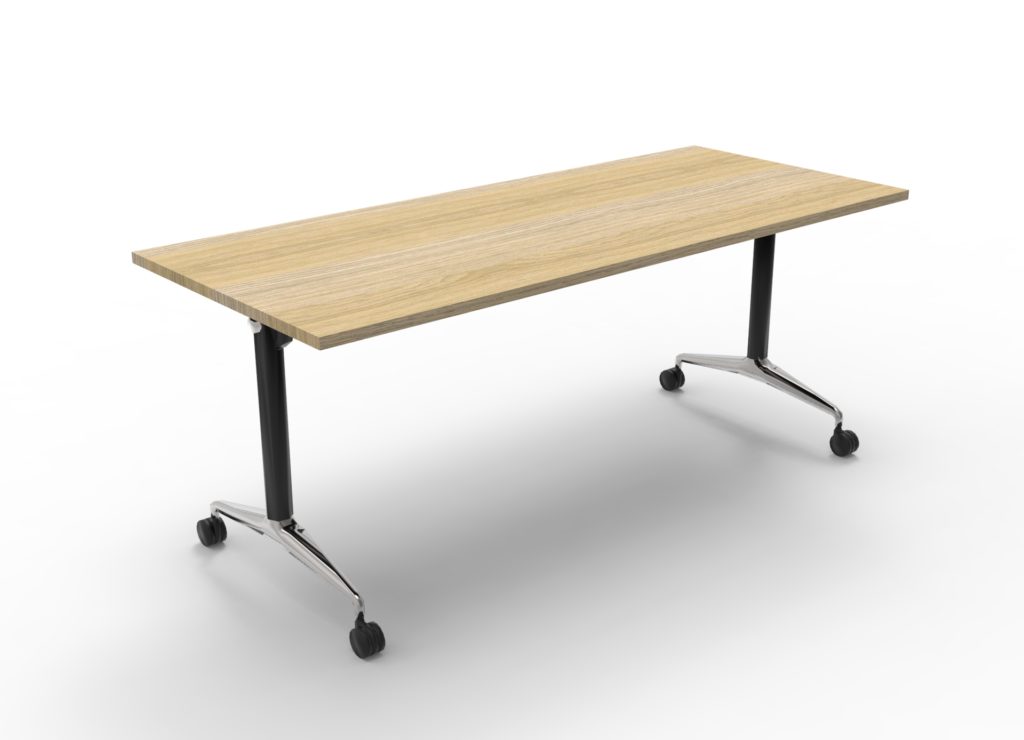 Table Typhoon Flip Top 1800L X 750D Black Rails Polished Alumin Feet Casto 9031087_9031087_TFT1875 NO