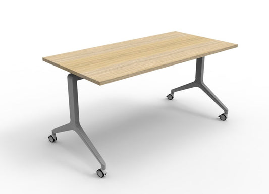 Rapid Table Flip Top 1500X750 Silver Frame Natural Oak Top_9031348_FTT1575 NO