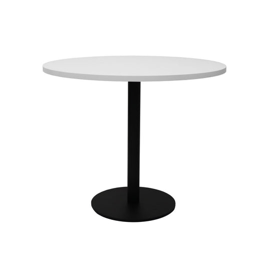 Rapid Table Round 1200mm White Top Black Base_9031557_CBT12 NW/BL