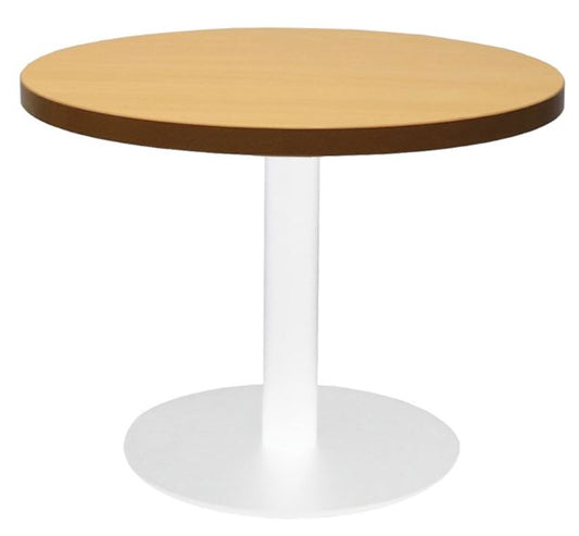 Coffee Table Round 600mm X 425mm Cherry Top White Base_9031559_CCT6 C/WS