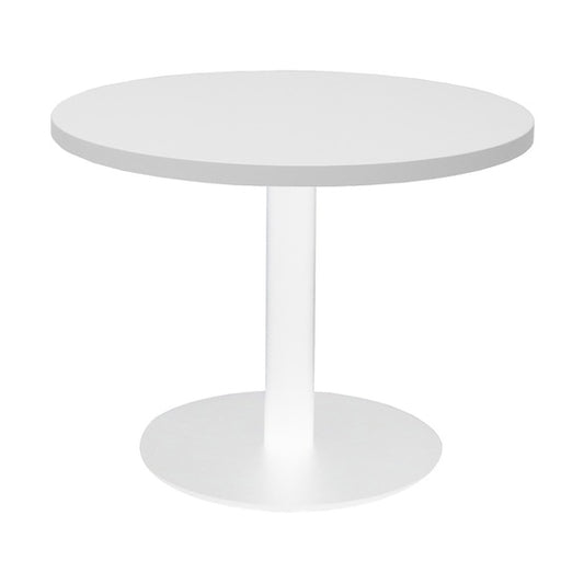 Coffee Table Round 600mm X 425mm White Top White Base_9031560_CCT6 NW/WS