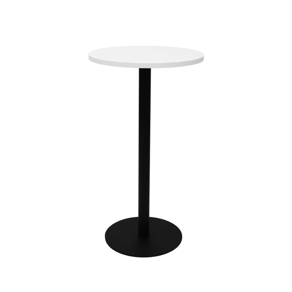 Rapid Dry Bar Table 600mm Round Top 1075H Black Base White Top_9031569_CDBT6 NW/BL