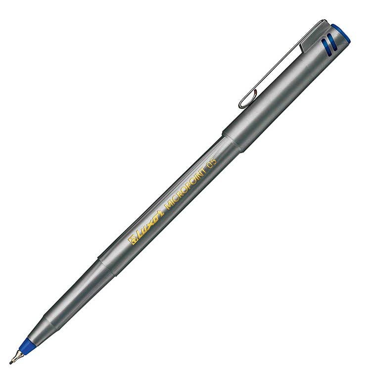 Luxor Marker Micropoint Fineliner 0.5mm Bx 12 Blue 9031624 7162