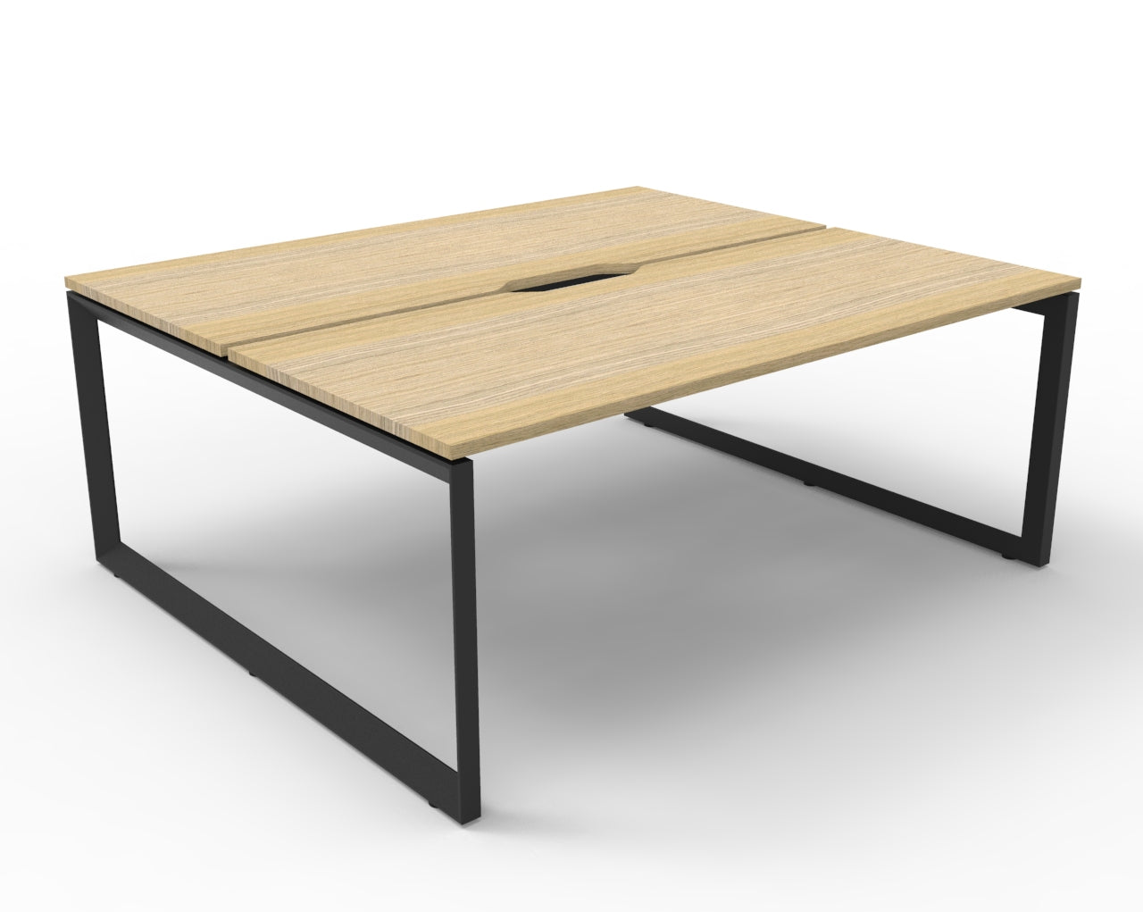 Deluxe Rapid Infinity 10 Person Double Sided Desk Black Loop Leg 1800X750 O 9031714_9031714_D-ILLD2P1875 NO/BL